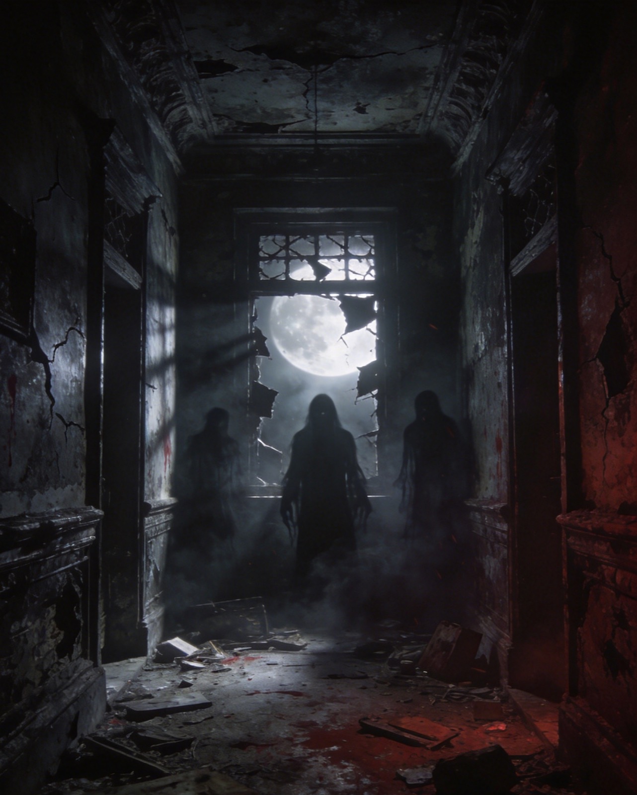 Horror AI film artwork