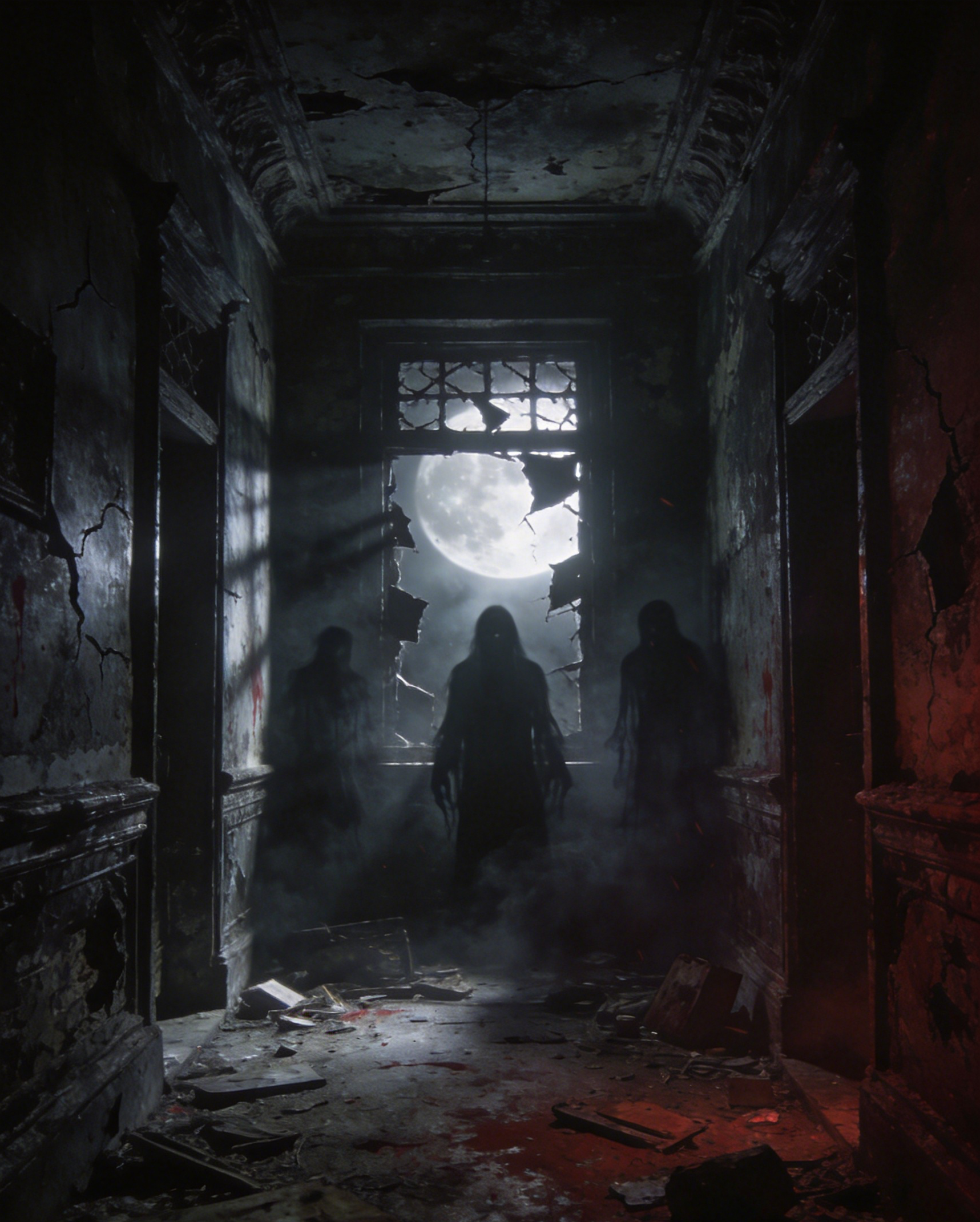 Horror AI film artwork